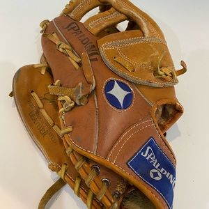 Vintage Right Handed Spaulding Leather Baseball Glove Jim Rice #42-754